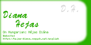 diana hejas business card